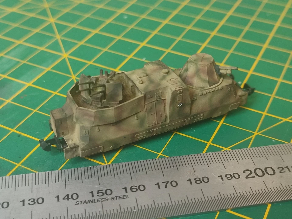N scale 1:160 BP42/44 Panzerzug Kannonen und flakwagen - NEW - with ROCO chassis - Image 3 of 4