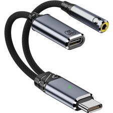 USB C to Dual USB Type C Female Splitter Cable Earphone Adapter Type C OTG Split