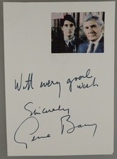 Autograf amerykański aktor filmowy, telewizyjny i teatralny Gene Barry ok. 2002 (131806)