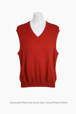 Greg Norman Sweater Vest V-Neck Sleeveless Knit Golf Casual M