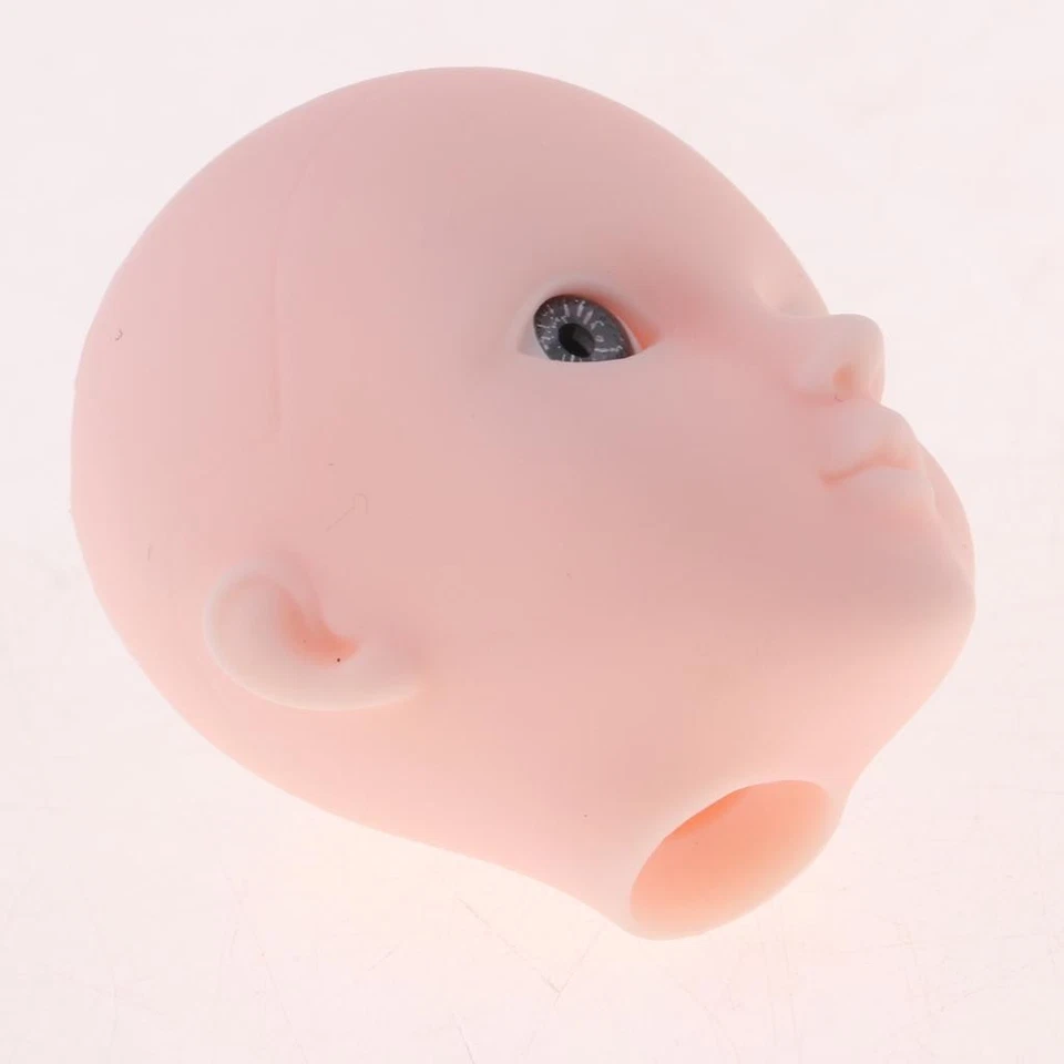 1/6 ragazza testa bambola con occhi grigi per bjd xinyi corpo bambola accessori - Immagine 3 di 4