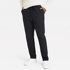 All in Motion Ripstop Pants Black Nylon Stretch Drawstring Athletic, NWT Size M