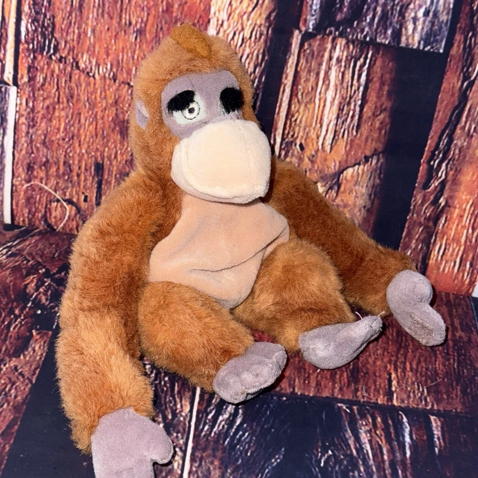 Disney Store King Louie Bean Bag Peluche Libro de la Selva Orangután Peluche Foto 3 de 4