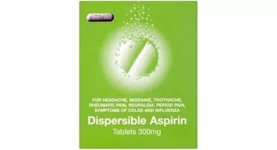 ASPAR 2x Dispersible Aspirn Tablets 32 Pain Relief Soluble 300mg