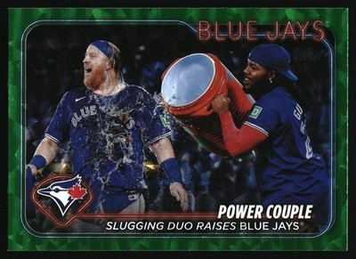 2024 Topps Update #US63 Power Couple Orange Crackle Foilboard /299