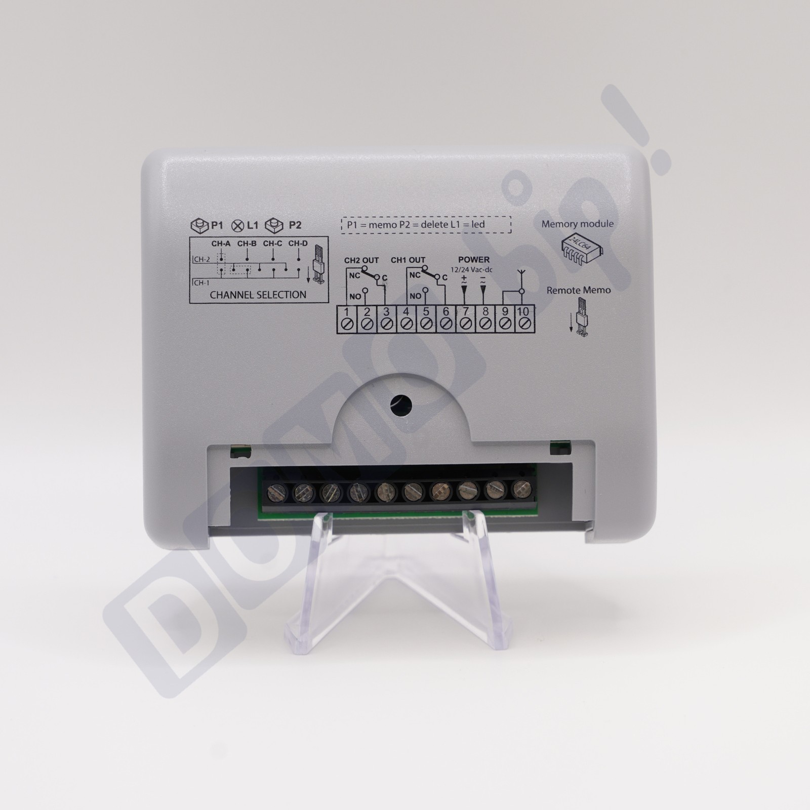 Récepteur Cardin RQM504C2 à 2 canaux pour motorisation de portail compatible S504