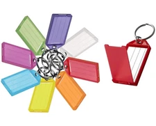 Key Tag with Flap, Split Ring & Insert for Labeling, Key Organization & Ident...