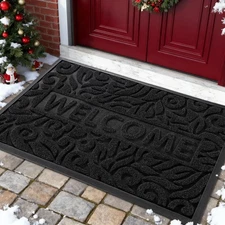 Welcome Mat Outdoor 29.5x17, Waterproof Non-Slip Outdoor Mats for Front Door ...