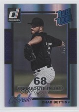 2014 Panini Donruss Rated Rookie Silver Season Stat Line 17/68 Chad Bettis 0a1