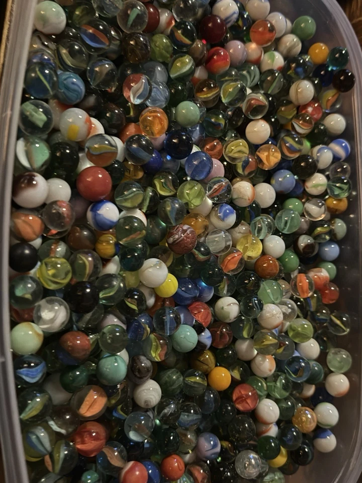 Lote de canicas antiguas vintage (1000) en total - canicas antiguas raras coleccionables - VER FOTOS Foto 4 de 4