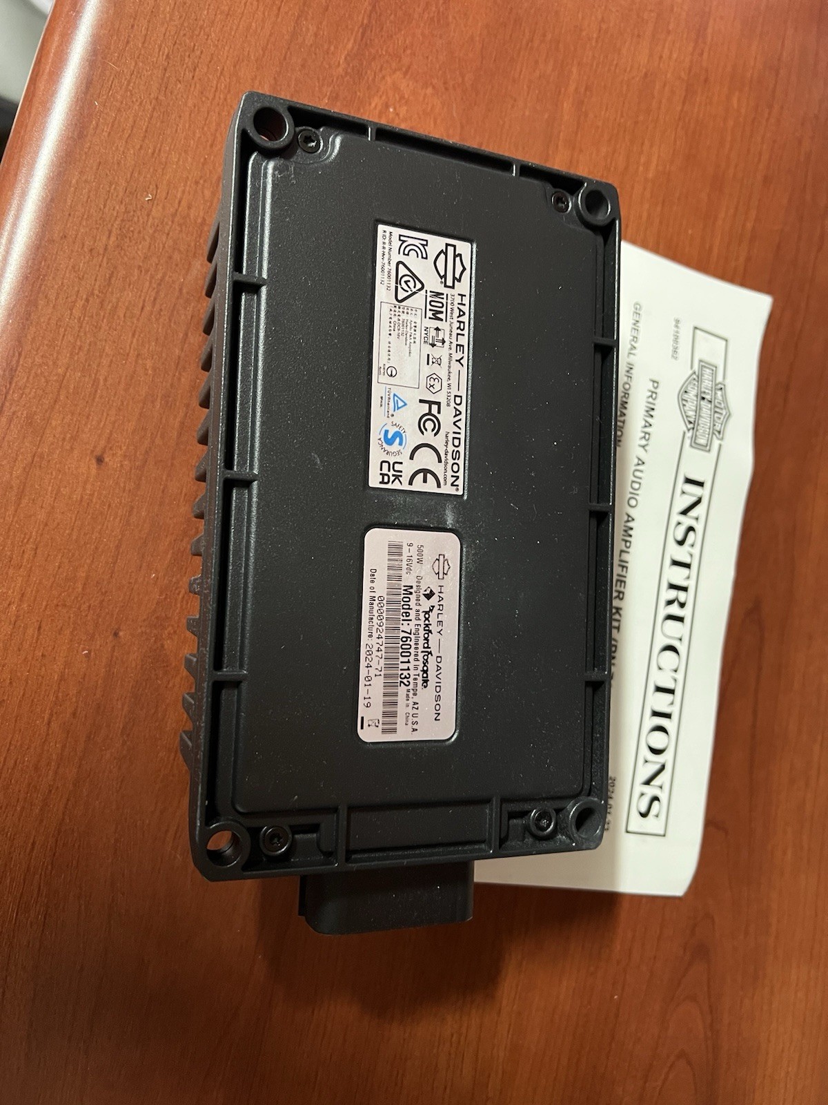 Harley Davidson 500 Watt Amp 2024-25 Road Glide