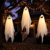 Halloween Deko Geist LED HäNgend Gruselig Party Innen AußEn 76 Cm 3 StüCk