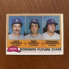 1981 Topps Baseball Card #302 Los Angeles Dodgers Fernando Venezuela Rookie D