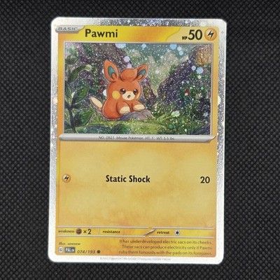Pawmi (Cosmo Foil) 074/193 Swirl and Bleed Pokemon NM/LP