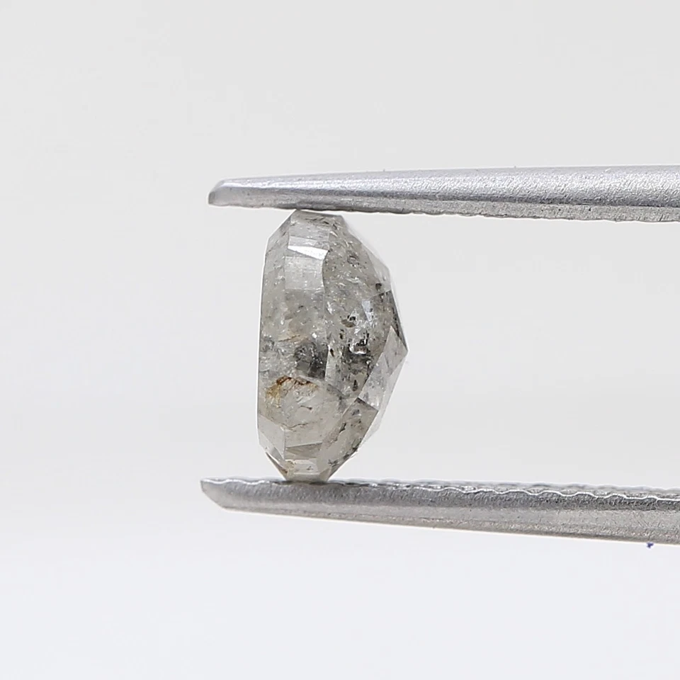 1.17cts oval shape salt and pepper color rose cut fancy diamond natural diamond - Image 4 of 4