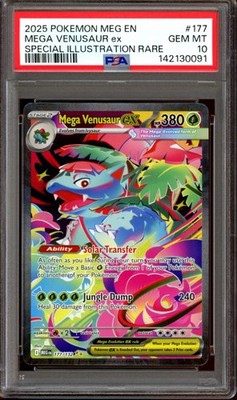 PSA 10 Mega Venusaur ex 177/132 Special Illustration Rare Mega