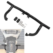 Front Engine Guard Flat Out Crash Bar Fits For Harley Road King Street Glide 14+