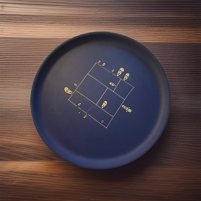 #ad #ad Genetic Tales By Andrea Branzi For Alessi Blue Serving Tray 1998 Italy $90.00