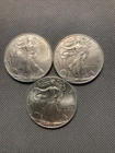 Lot of 3 - 2009,2011 & 2014 - 1 oz .999 Fine Silver American Eagle $1 Coin BU