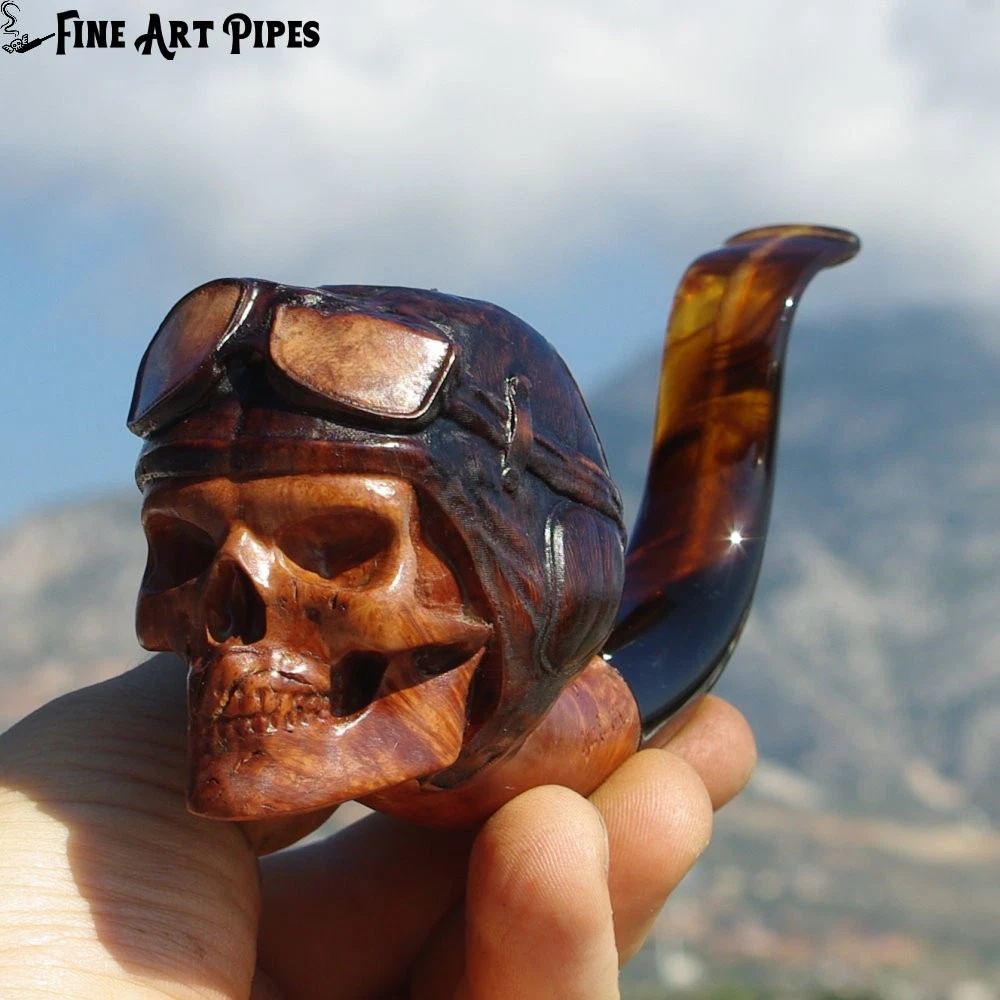 Skull Pipe In Collectible Estate Tobacco Pipes for sale