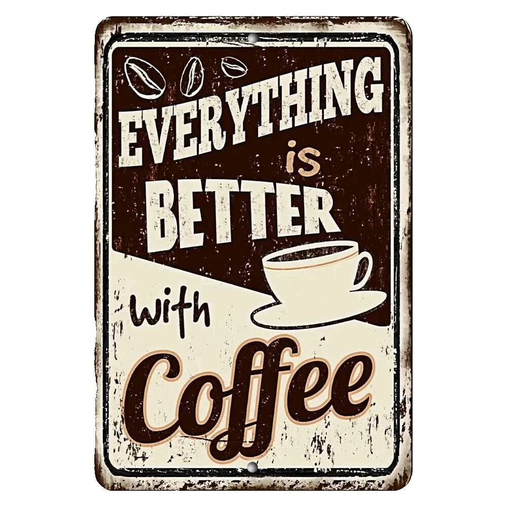 Casa de campo marrón café Placas Y Letreros Decoración para el Hogar