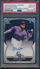 PSA 10 JESUS BUGARIN AUTO 2023 Bowman Chrome HTA CHOICE REFRACTOR/150 GEM MINT