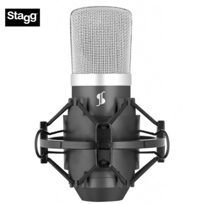 Stagg SUM40 USB Condenser Microphone for Podcasts, Music Recording, Voice Over 