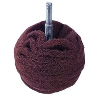 Flexipads Ø75Mm Schleifkugel Mit Spanndorn Schleif Vlies Rot Fein Metall Holz