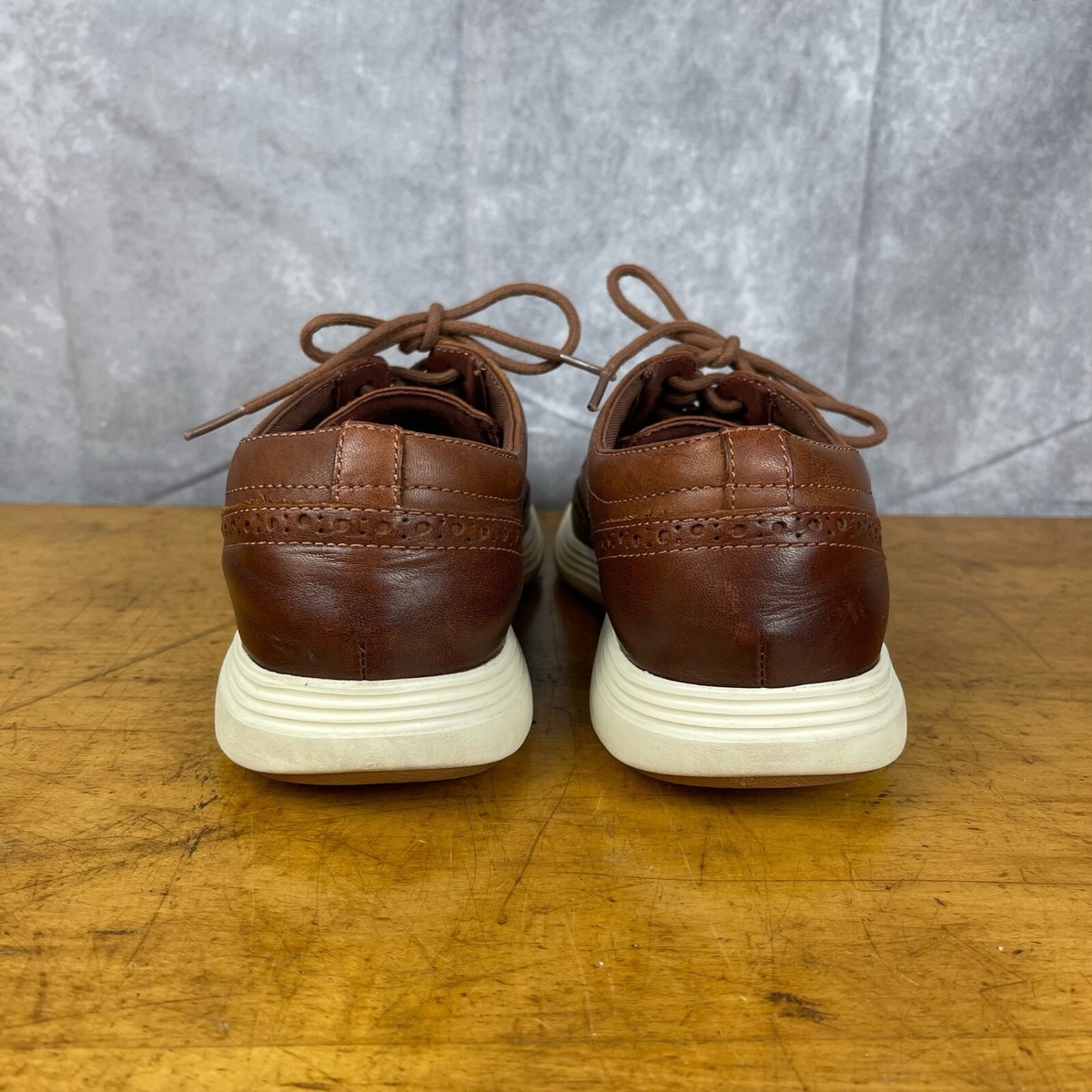 Cole Haan Mens Grand Tour Wing Oxford Woodbury Ivory Casual 