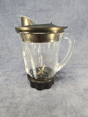 Hamilton Beach Wave Action Blender 40oz Glass Pitcher Lid Blade Type B66 u-7D