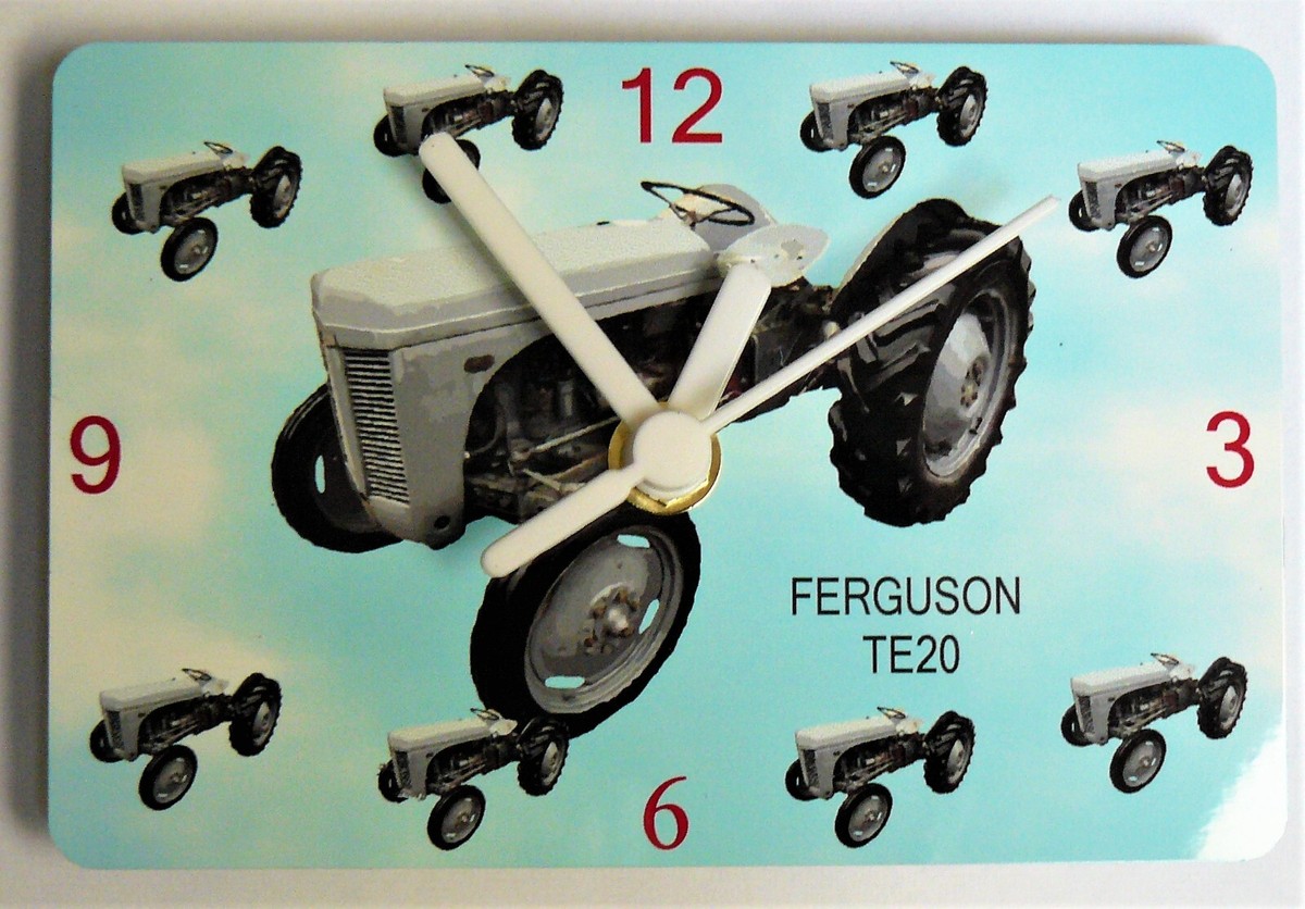 ferguson TE20 small wall hanging clock/ desk clock tractor massey