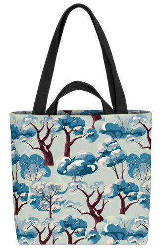Bäume Illustration Kunst Design Tasche Winter Natur Pflanzen baum wald herbst w - Bild 1 von 5
