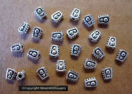 Jewelry beads Tibetan spacers ant silver Pl spacer BEADS 6x5x4mm findings FPS158 - Picture 4 of 4