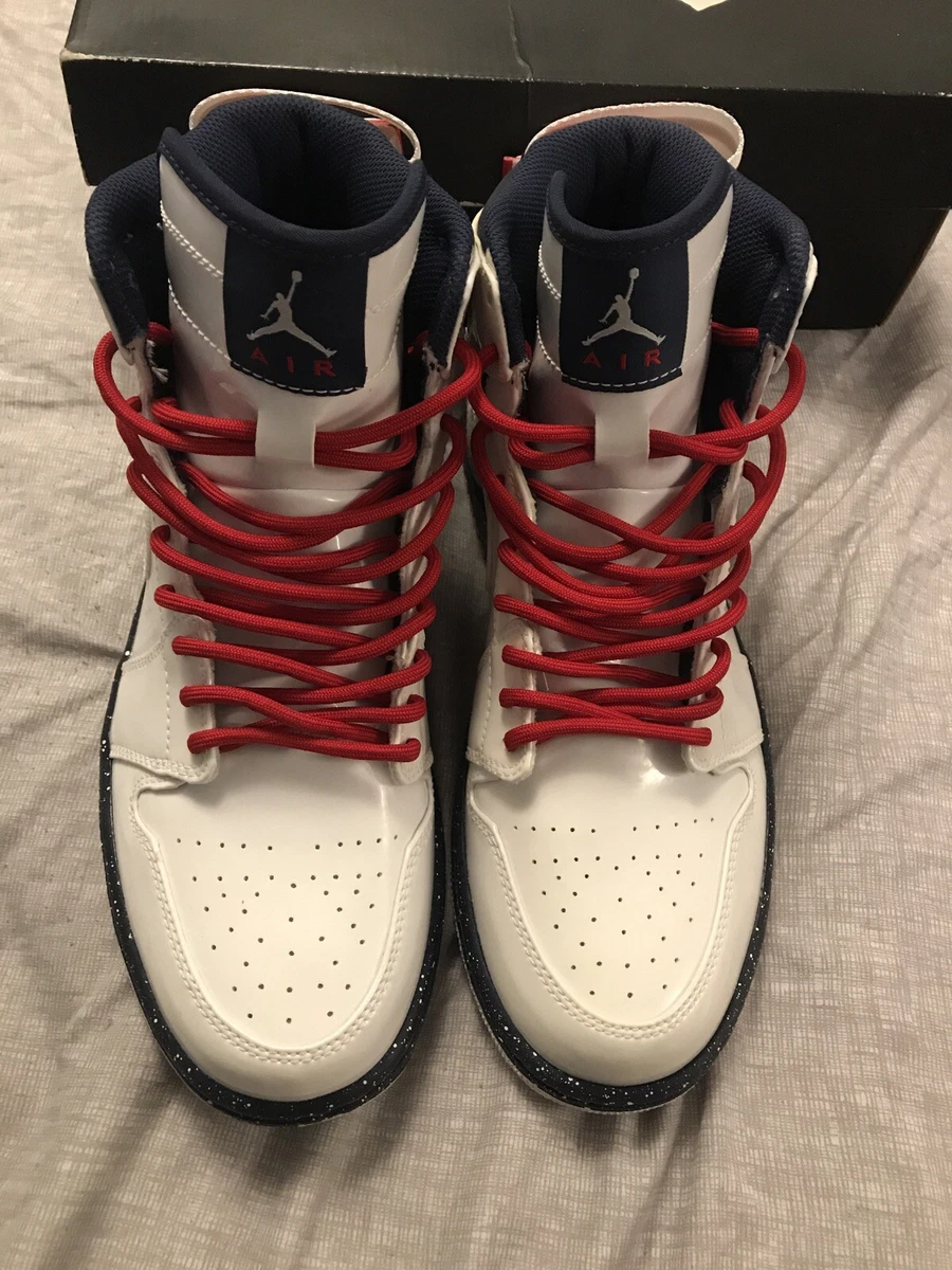 Nike AIR JORDAN 1 HI OG STRAP PREMIER OLYMPIC 2012 USA White