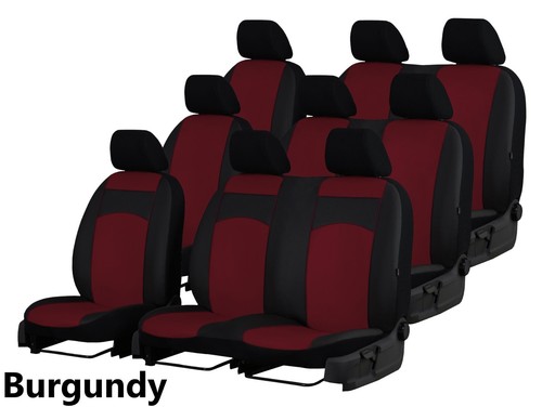 ART. LEATHER TAILORED SEAT COVERS FOR NISSAN PRIMASTAR 2007-2014 MINIBUS 9 SEATS - Picture 11 of 20