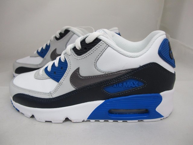 nike air max 90 junior black and blue