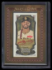 2024 Topps Allen Ginter Framed Mini Autographs Red Ink Xander Bogaerts Auto 5/10