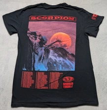 Scorpion World Tour 2018 Graphic Band Tee Black Small Rock Shirt Music Concert