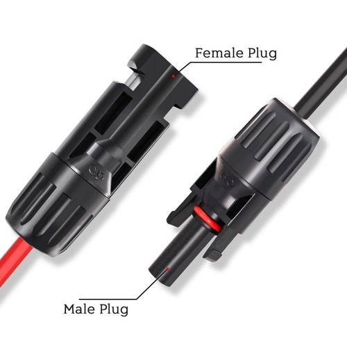Solar Panel Connector to DC 8mm Adapter Extension Cable 16 AWG with DC 5.5mmx2.5 - Picture 3 of 6