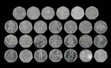 50p Coins Fifty Pence - UK Commemorative Great British Coin Hunt Full Set