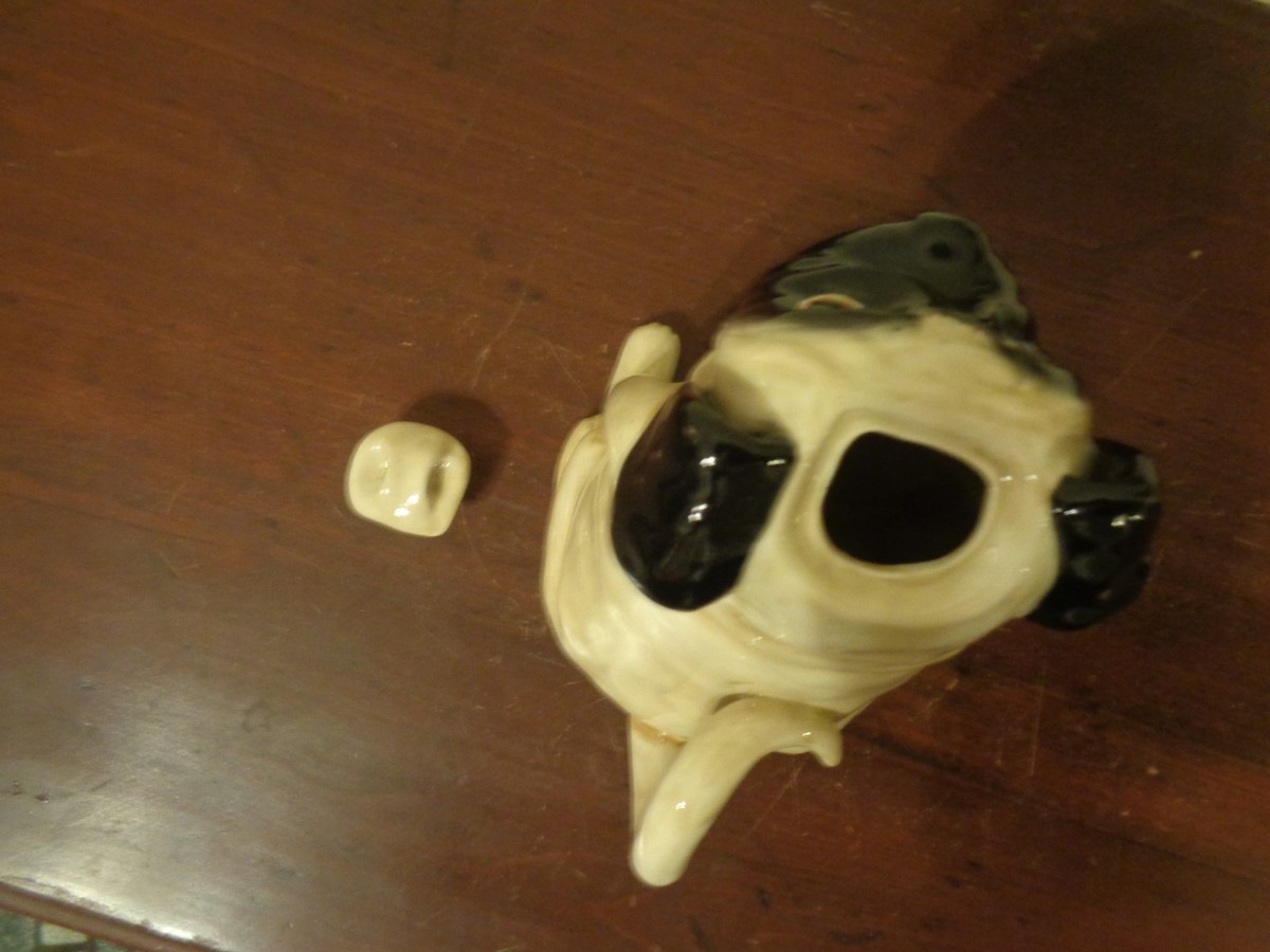 Blue Sky Clayworks Pug Dog Teapot 8