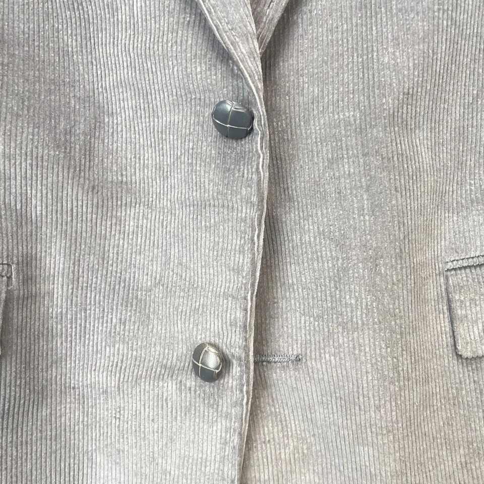 Chaqueta de Colección Pioneer Wear Para Hombres 44L Gris Blazer Abrigo Pana Codo Parches Occidental Foto 3 de 4