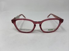 PUMA PJ 00420 006 50/17/130 PINK CRYSTAL FLEX HINGE EYEGLASSES FRAME :D17