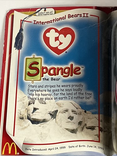 TY Beanie Babies International Bears II Spangle The Bear 1999 in box - Picture 2 of 6