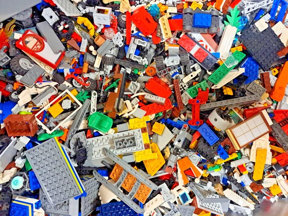 LEGO® 4kg Steine gebraucht Kiloware gemischt Konvolut Bausteine; Used - Bild 2 von 3