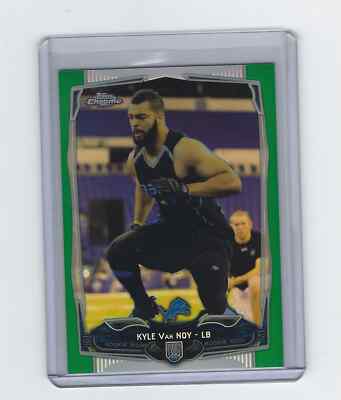 2014 Topps Chrome - [Base] - Green Refractor #205 - Kyle Van Noy Rookie
