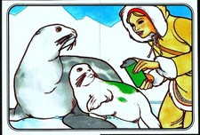 BARBIE, 2 STICKERS, 33 34,FROM PANINI BARBIE ALBUM 1983, IN MINT CONDITION