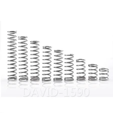 0.3mm Wire Dia. 2/3/4/5/6mm Outside Dia. Compression Spring 304 Stainless Steel