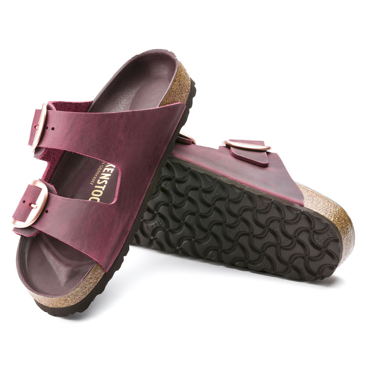 Birkenstock Leather ARIZONA Big Buckle Zinfandel 35 36 43 (Maroon