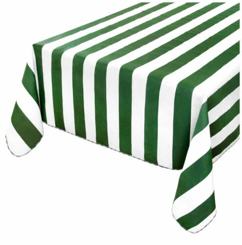 Manteles verdes rectangulares
